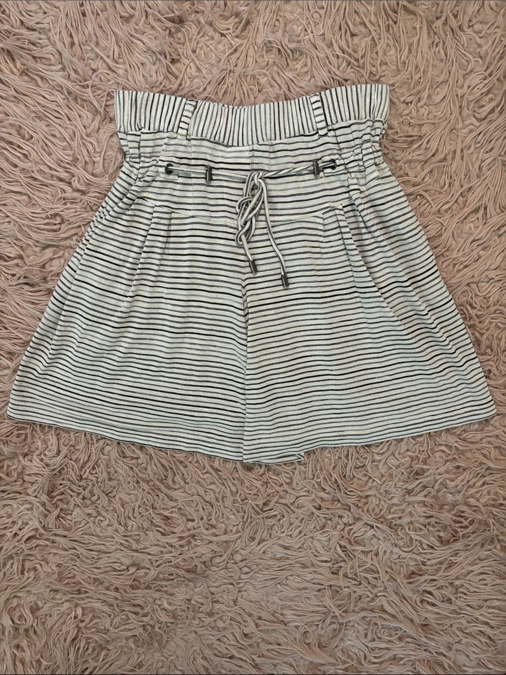 Derek Lam For Design Nation Striped Wide Leg Shorts